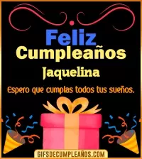 Mensaje de cumpleaños Jaquelina